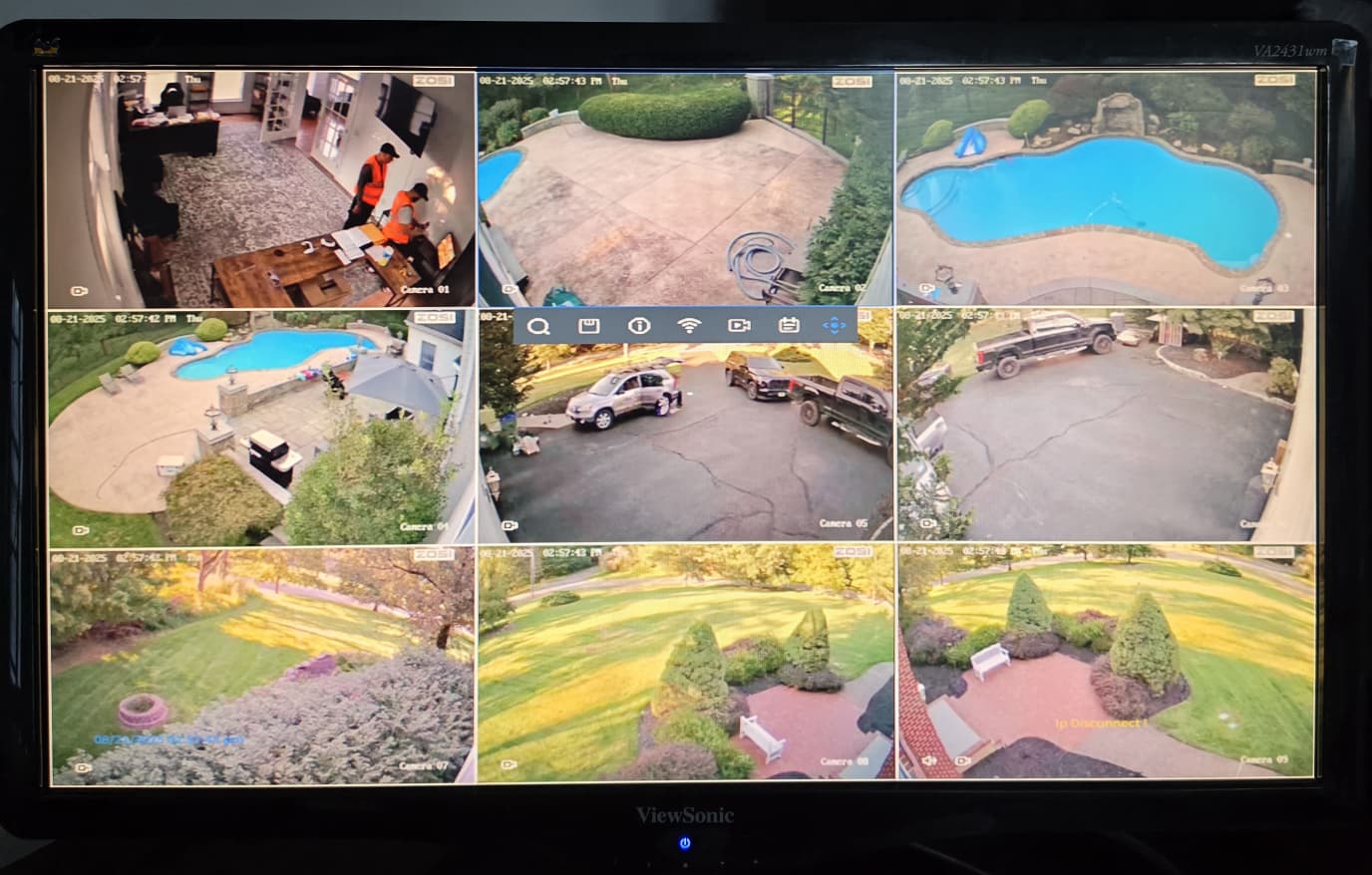 Set of 9 4K 8MP Cameras