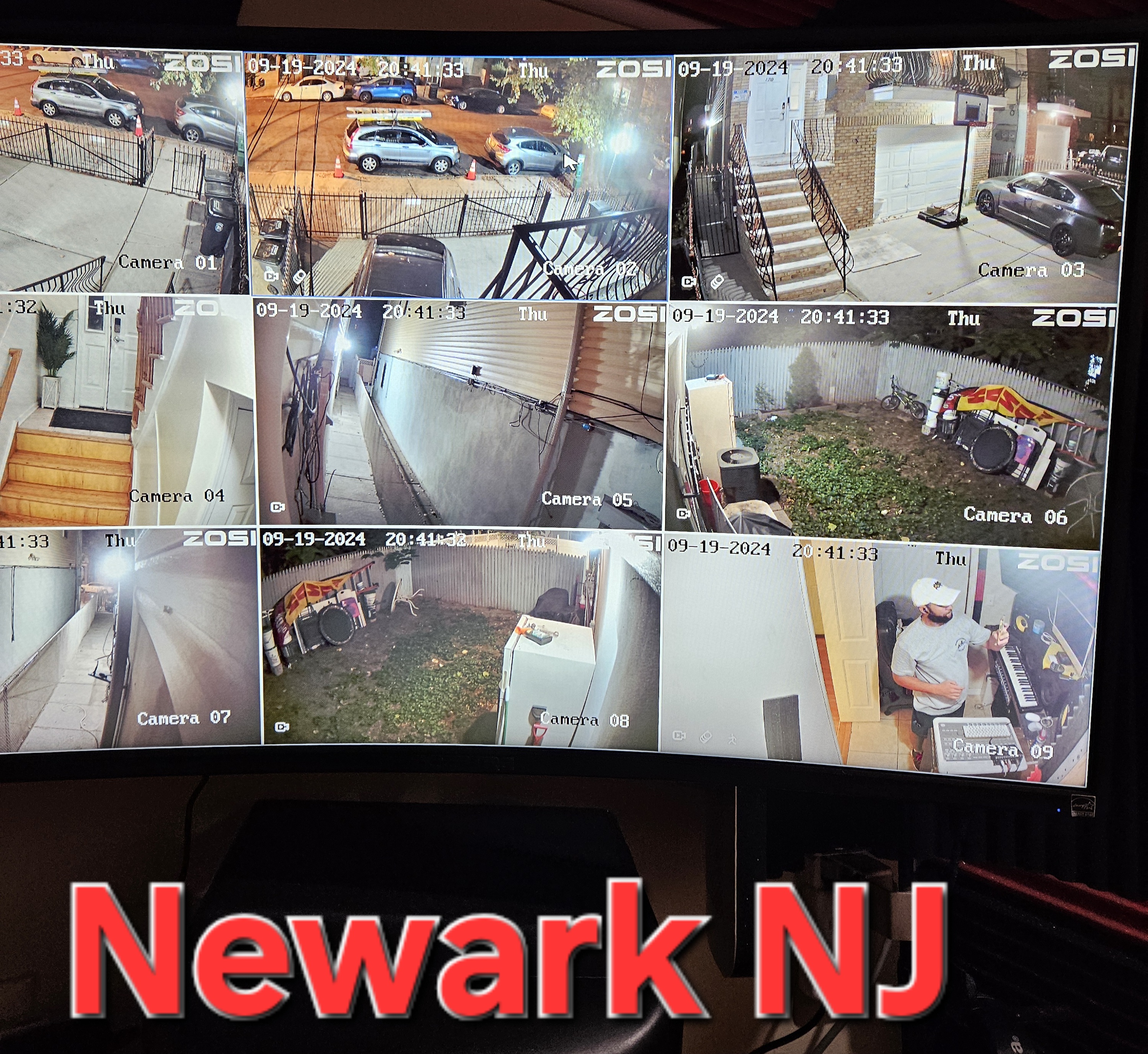 Set of 9 4K 8MP Cameras