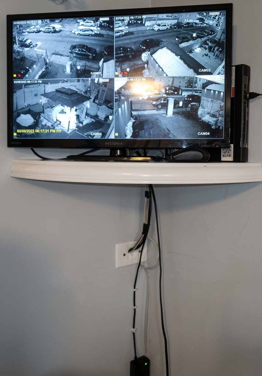 Set of 4 camaras 2.5k 4mp with speakers and microphone